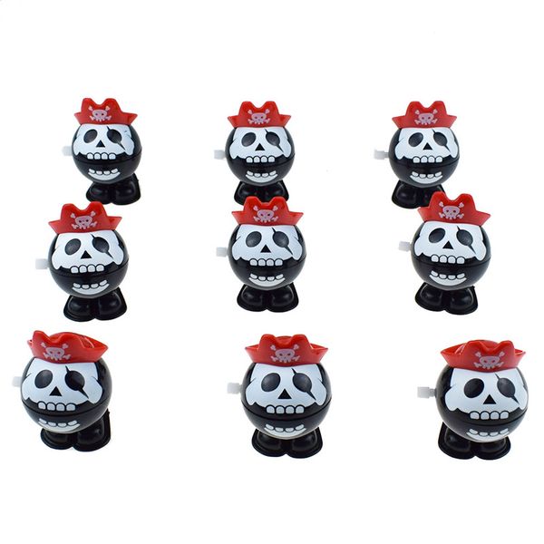 Halloween Supplies Clockwork Pirate Skull Hat Hat Toys Toys Pumping Pirate Head Party Gifts for Children