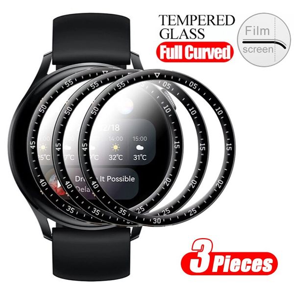 Protetores de filme de tela de vidro de temperatura suave para Huawei Watch GT2 Pro 2e 42mm 46mm Fit ES Honor Watch Magic 2