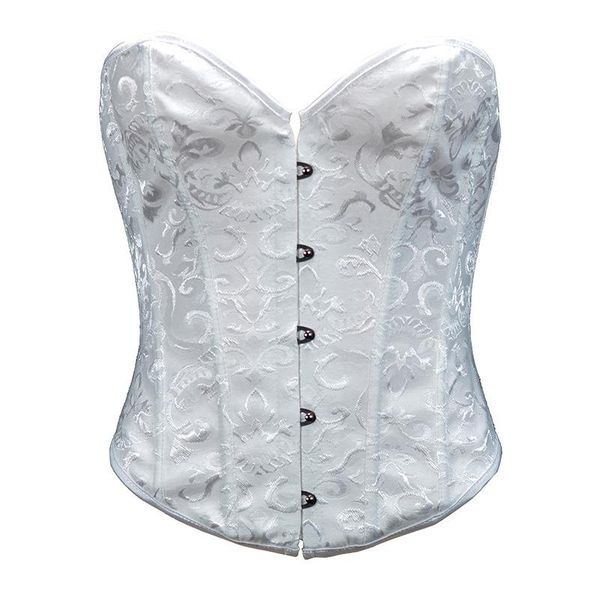 Bustiers Corsetsets Corset Tops for Women Plus Size Size Victorian Wedding Bustier Lingerie Bridal Brocade Lace Up Overbust