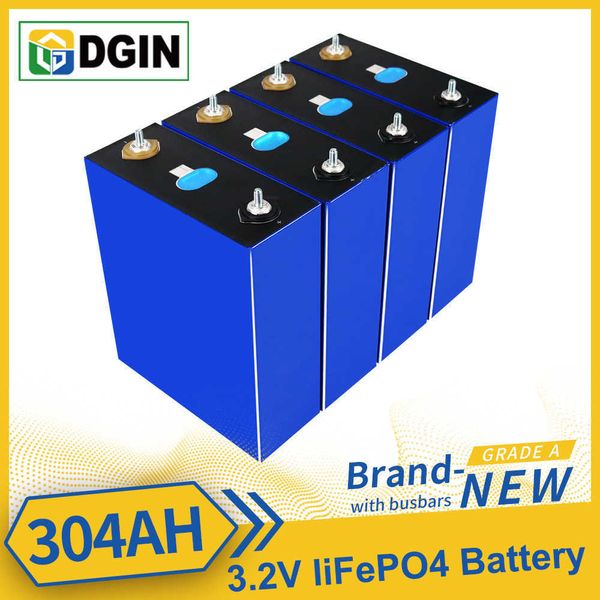 3.2V 304AH 310AH 320AH LIFEPO4 Pil Sınıfı Yüksek Kapasiteli Derin Döngü DIY 48V 96V Bative Pack için Güneş Enerjisi Sistemi RV Hücre