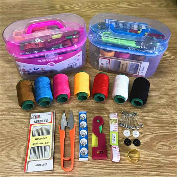 Dikiş Kavramları Araçlar 10 PCS/SET KİTİ İÇİN İYİ BİR İYİ KUTU TAKIMI Taşınabilir DIY Craft Çok Fonksiyonlu Nakış Malzemeleri Plastik Kapitone T