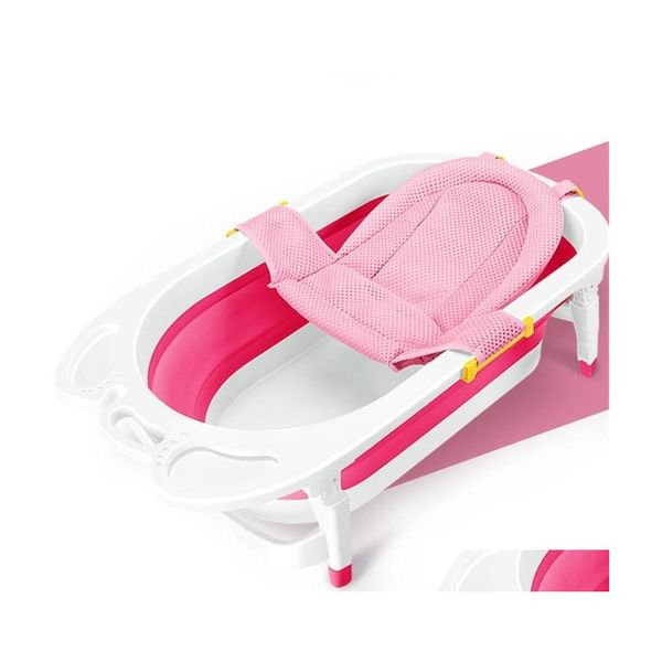 Badewannensitze Babybadenetz Badewanne Sicherheitsunterstützung Kinderdusche Pflege für geborene verstellbare Sicherheitswiege Sling Mesh Infant 283 H1 Dhyua