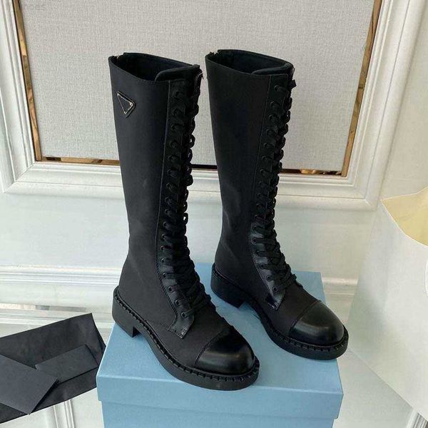 2023 Women Boots Black Platform Shoes Over the Knee Leather Shoe Combate Cowboy White Chelsea Boot Ada Women Knee0