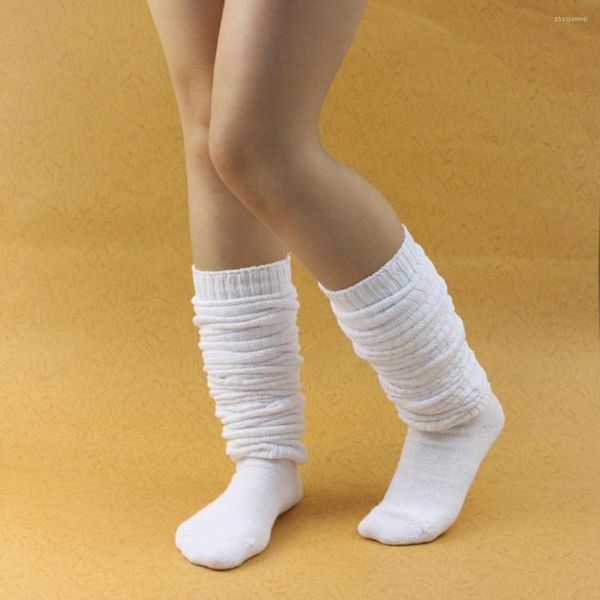 Frauen Socken 1 Paar Slouch Einfarbig Atmungsaktive Polyester Waden Strümpfe Für Cosplay Japan High School Girl Uniform