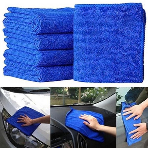 Car Wash Solutions 5 Stück Autopflege 30 cm x 30 cm Mikrofaser-Reinigungstücher, Mikrofaser-Wachs, Polier- und Detailhandtücher