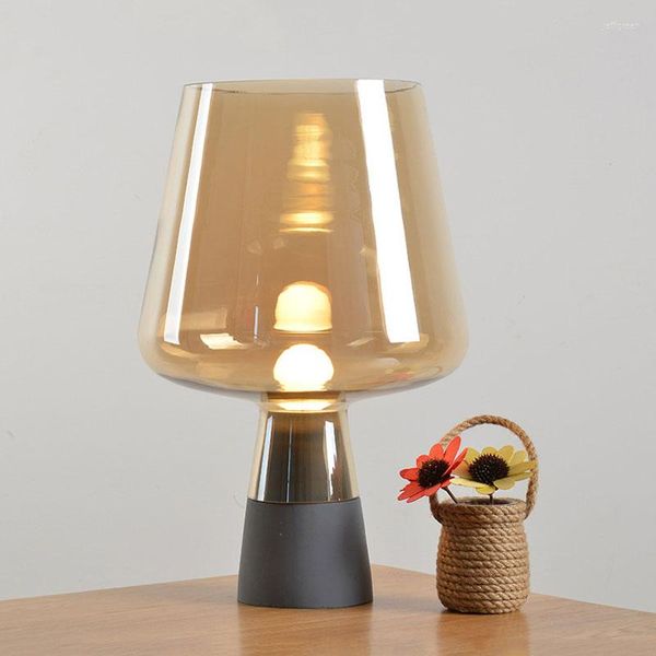 Tischlampen Moderne Zement Industrie für Wohnzimmer Bar Schlafzimmer Nachttischlampe Home Deco Küche Make-up Leuchten