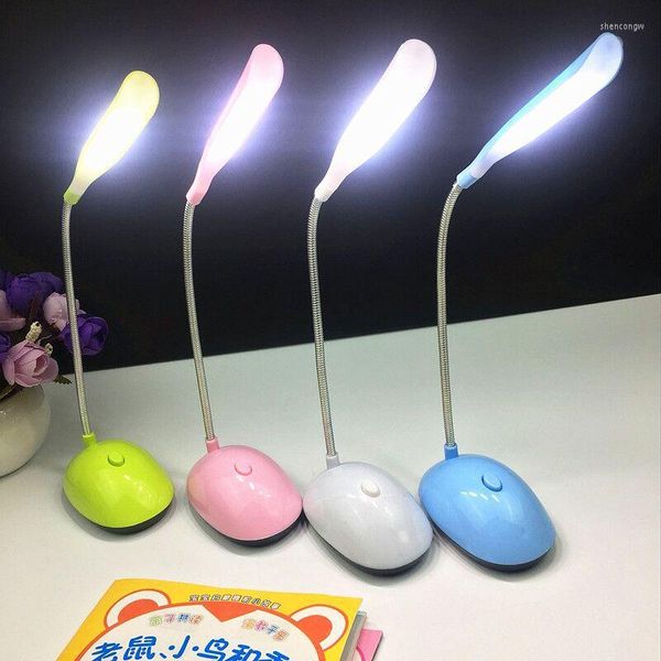 Lampade da tavolo Camera da letto per bambini Lampada da scrivania a LED portatile pieghevole Protezione per gli occhi Studio per studenti Lettura alimentata a batteria