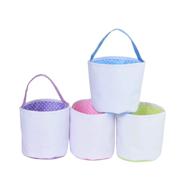 Supplies de festa sublimação em branco Diy Páscoa Bolsa de Bestas de Bestas de Celebração Celebração Bolsa de Armazenamento de Natal para Crianças Caçando Candy Novo