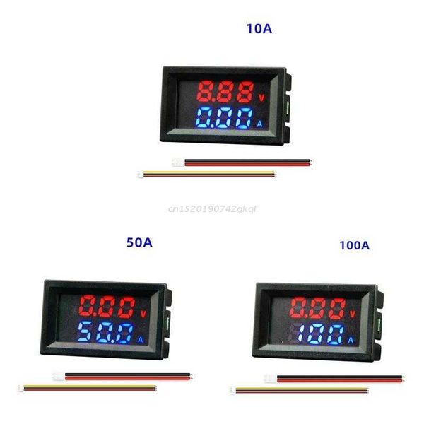 10A/50A/100A Digital Voltmeter Amperemeter Power Blau hinzufügen Rot Zweifarbige LED Amp-VoltMeter Mikroeinstellung