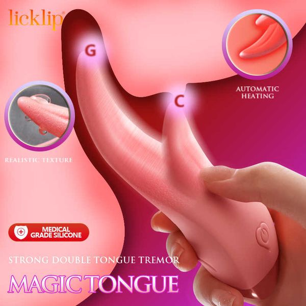 Vibrador de brinquedos sexuais licklip lamber vibrador para mulheres g clitóris de ponto vagina anáplica estimulação adulta brinquedos femininos masturbação feminina