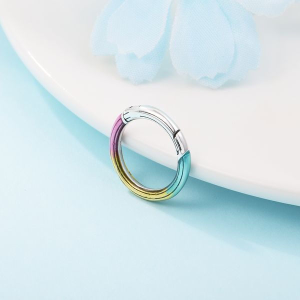 925 Sterling Silver ME Styling Colorful Round Connector Link Charm Bead Si adatta solo a collane di gioielli europei Pandora Me Type