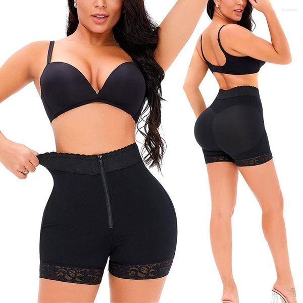 Shapers femininas mulheres bulfeta shorts mais calcinha de controle de tamanho corporal abrigo breve boxeador respirável aprimorador de quadril boyshorts emagrece roupa íntima