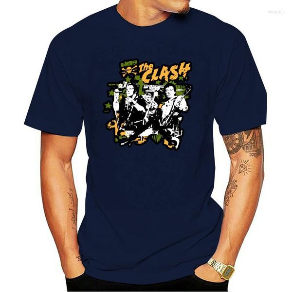 T-shirt da uomo The Fine Arts Clash Group Po Band T-shirt T-shirt uomo/donna