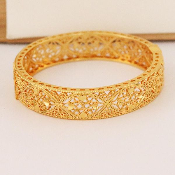 Bangle Dubai Gold African Bracelet Women Women Whomentsale Designer Liga Jóia Jóia Casamento