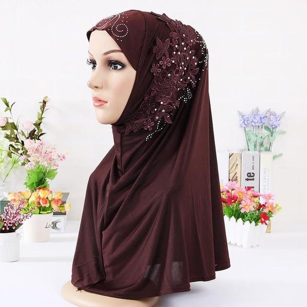 Roupas étnicas Islâmicas ladras lenço de cabeça de cabeça muçulmana hijab interno chap wrap shawl ramadan árabe amira escalada escalada turbante de capa completa