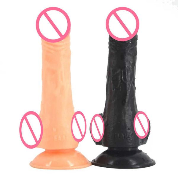 Itens de beleza Super Skin Skin Silicone Like Dildo Soft Sucker Grande Tamanho adulto Toy sexy Feminino Masturbador feminino