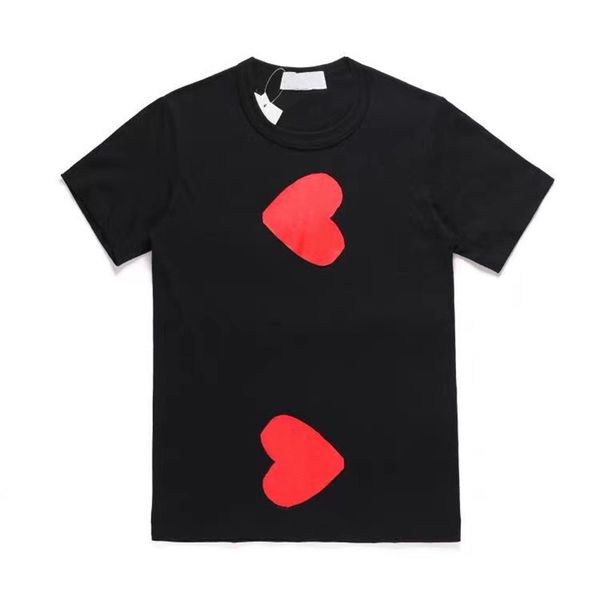 Мужская футболка Дизайнерская рубашка Футболки Мужские рубашки из чистого хлопка с надписью Повседневная толстовка с короткими рукавами с принтом Черно-белая двухцветная одежда для влюбленных 23S