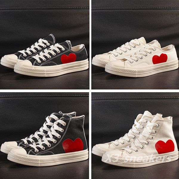 1970s mannen dames casual canvas schoenen sportschoenen klassieke grote ogen rood hart vorm platform gezamenlijk naam sneaker chuck chucks eur 35-44 x3