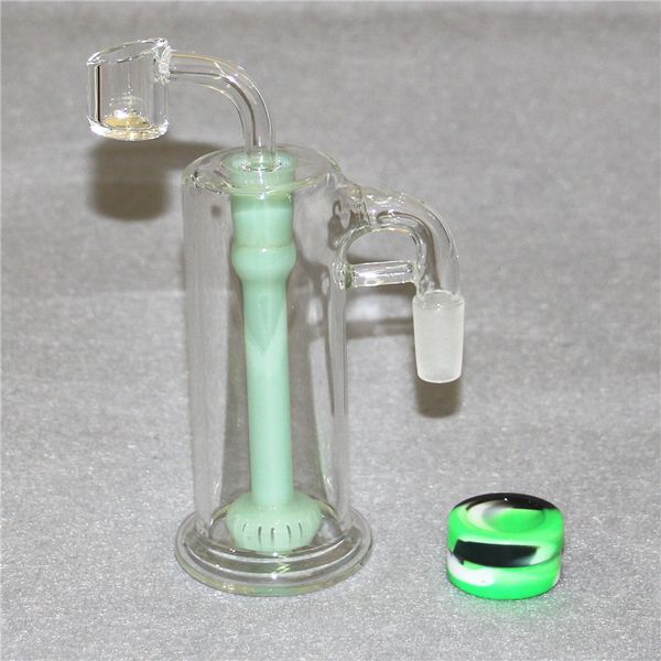 6 estilos apanhador de cinzas de 14 mm de cachimbo de água de 14 mm de cinzas de 90 45 graus Recupela de vidro Recupela Adaptador colorido para tubos de água