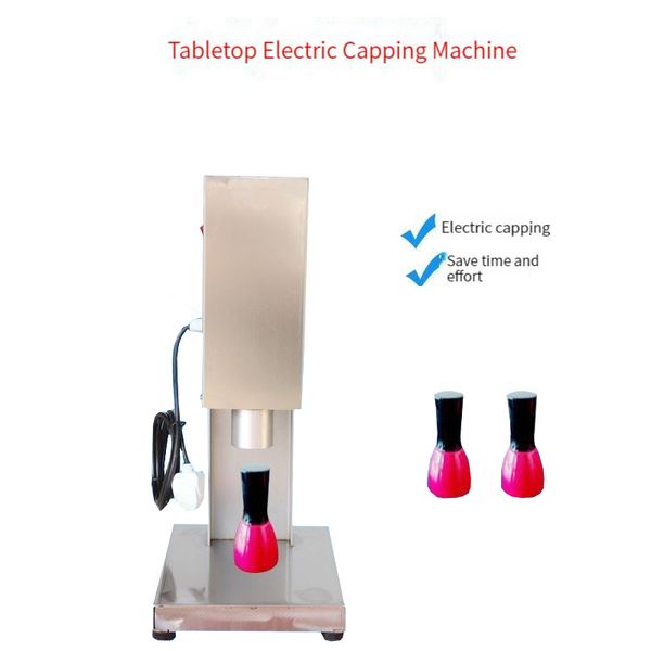 Tappatrice elettrica BEIJAMEI 20-30 pezzi / minuto Tappatore per bottiglie di smalto per unghie Macchine per l'imballaggio di avvitatori per tappi di bottiglia commerciali