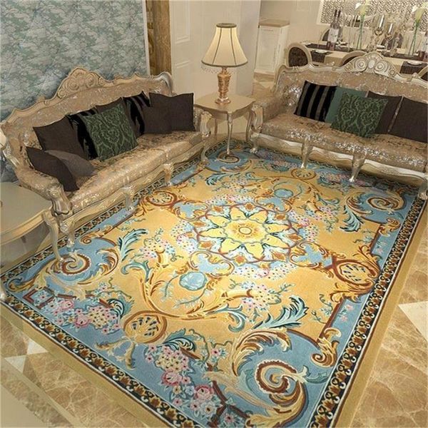 Teppiche Importiert Wohnzimmer Wolle Teppich Europäischen Moderne Schlafzimmer Dicke Sofa Couchtisch Boden Pad Nordic Studie Tür Matte FloormatCarpets