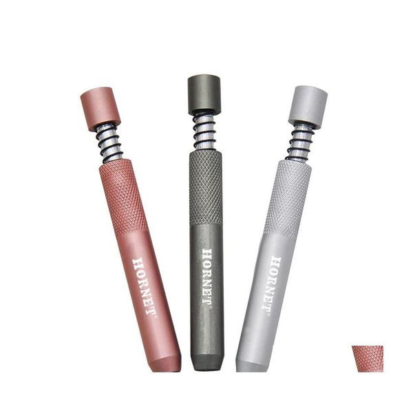 Pipe da fumo Fashion Metal One Hitter Bat Pipe 78Mm Alluminio Hand Tobacco Accessori per bocchini Drop Delivery Home Garden Ho Dhwft