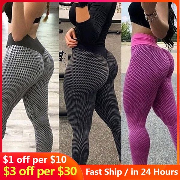 Damen-Leggings, 3D-Mesh-Strick-Yoga-Hosen, Frauen, hohe Taille, Push-Up, nahtlos, Sport-Leggings, Gym-Strumpfhose, schnell trocknend, Lauf-Fitness