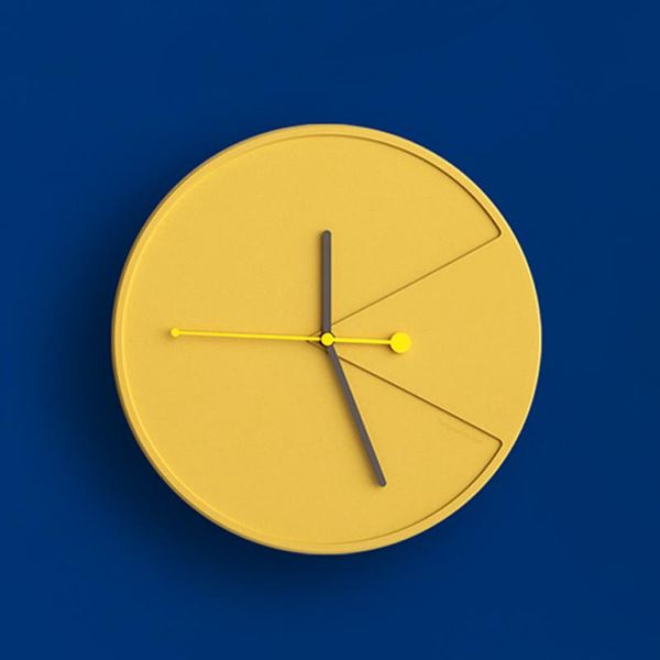 Orologi da parete Orologio Creatività in Cemento Quarzo Tinta Unita Elegante Design Minimalista Moderno Horloge Murale Home Decor DK50WC