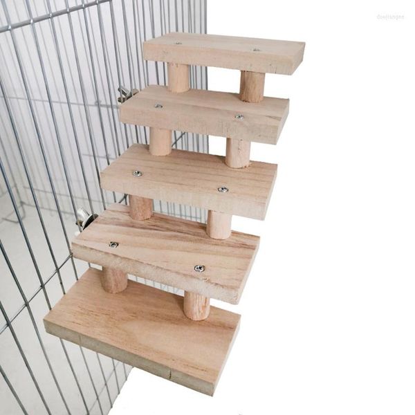 Altre forniture per uccelli Giocattoli per pappagalli Scala per criceti Strati di addestramento Scale per arrampicata in legno Accessori per gabbie regalo per animali domestici