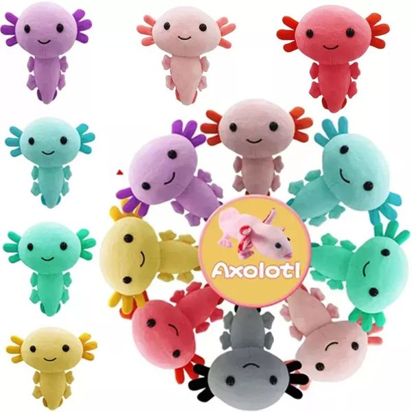 20 cm Cartoon Axolotl Plüsch Spielzeugpuppe Tier Plüsch Figuren Puppen Axolotls gefüllte Kinderspielzeuge