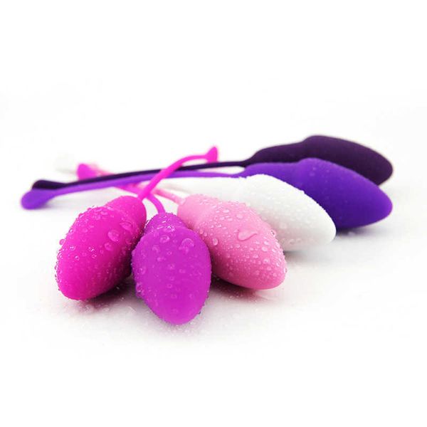 Articoli di bellezza 6pcs Set di palline geisha sexy giocattoli per donne silicone vaginale Kegel Ben Wa Vagina Stringering Machine