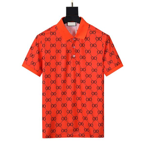 2023 Abiti estivi di marca Polo di design di lusso Polo da uomo Casual Polo Moda Snake Bee Stampa T-shirt da ricamo Polo alta Polo da uomo M-3XL all'ingrosso