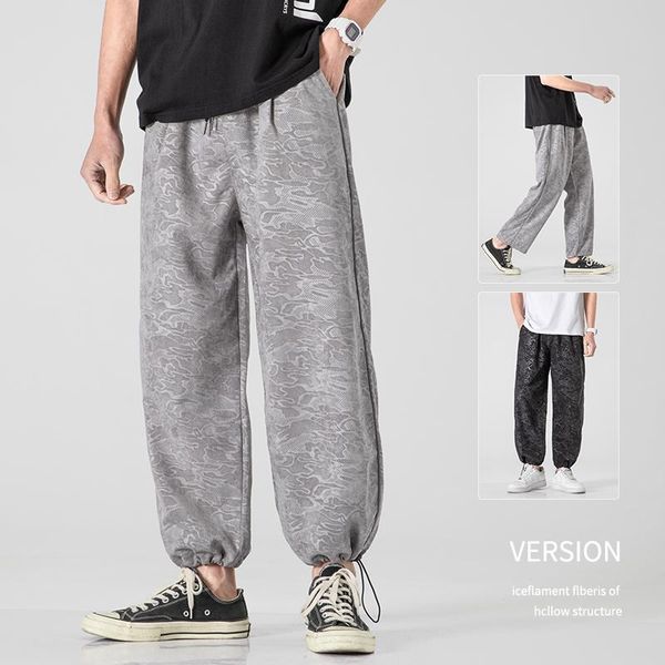 Мужские брюки Четыре сезона могут носить свободные спортивные укороченные брюки Pure Cotton Fashion Trend Yournal Vitality в китайском стиле TR