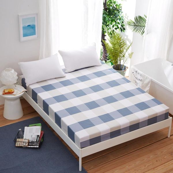 Set di lenzuola Plaid moderno set di lenzuola con angoli set di biancheria da letto protettiva antipolvere biancheria da letto funzionale profonda 25 cm