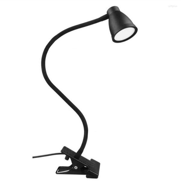 Lampade da tavolo USB Led Desk Light Mini Clip-On Flessibile Lampada luminosa con batteria al litio 2400MA Ideale per soggiorno Camera da letto Riposo