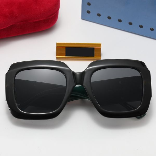 Óculos de sol de designer de moda para mulheres design de proteção uv polarizado óculos de sol letra lateral óculos de sol masculino lunette óculos com caixa