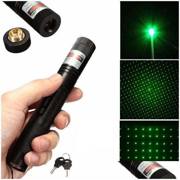 Favor favorita ponteiros laser ponteiro caneta 303 verde 532nm foco ajustável carregador de bateria entrega de home jardim suprimentos festivos ev dh3qa