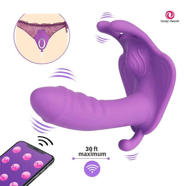 Articoli di bellezza Indossare Dildo Vibratore Giocattolo sexy per le donne Orgasmo G Spot Clit Stimolare App Telecomando senza fili Mutandine Vibratori Giocattoli per adulti