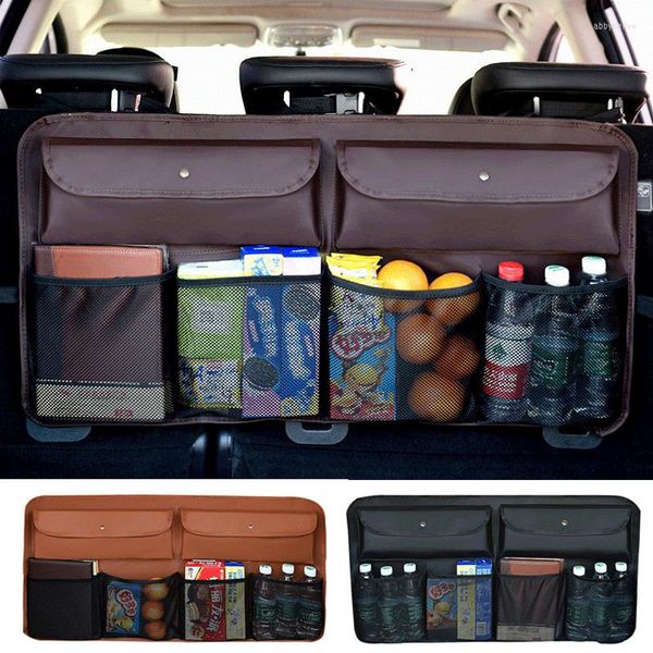 Bolsas de armazenamento 2023 Bolsa de carro de carro de carro de carro Multi Pocket Organizer Protector para Kids Kick Mat Mat