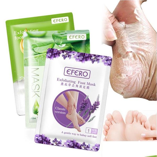 Fußpflege Efero Lavendel Aloe Maske Entfernen Sie tote Haut Heels, die für Beine Peeling Socken Pediküre Drop Lieferung Gesundheit Schönheit zu dhvaw