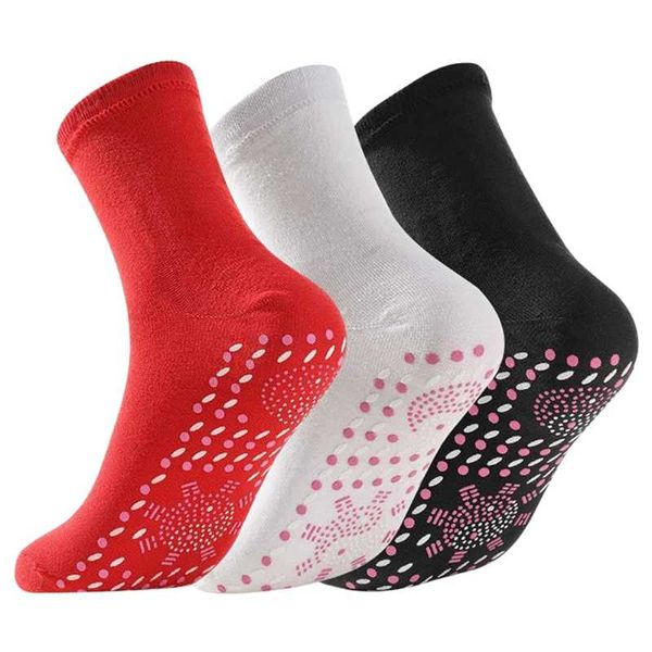 Sportsocken, 1 Paar, selbsterhitzende Turmalin-Magnet-Selbsterwärmungssocke für Männer und Frauen, bequem, warm, atmungsaktiv, Massage, Frostschutz