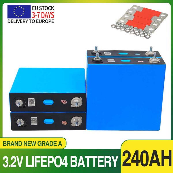 Pack de batteries Lifepo4 3.2V, 240ah, 12V, 24V, 48V, 240ah, cellules rechargeables Grade A, pour bateau, chariot de Golf, camping-car, système de stockage solaire