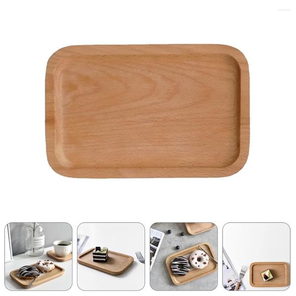 Piatti Vassoio Legno Piatto in legno Piatto da portata Asciugamano Gioielli Trinket Antipasto Mens Dessert Valetentryway Ciotola Chiave Sushi Party Pizza Vassoi