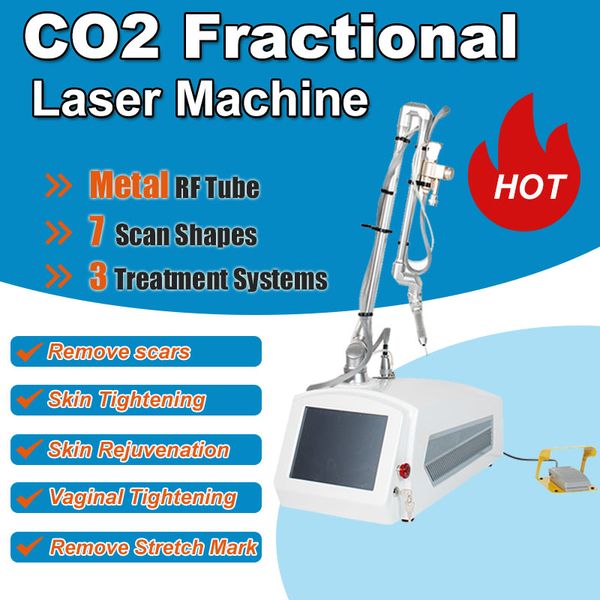 Çok fonksiyonlu fraksiyonel CO2 lazer çıkarma makinesi yara izleri streçler sökücü cilt reçel yerini değiştirme vajinal sıkma metal rf tüp güzellik ekipmanı Salon ev kullanımı