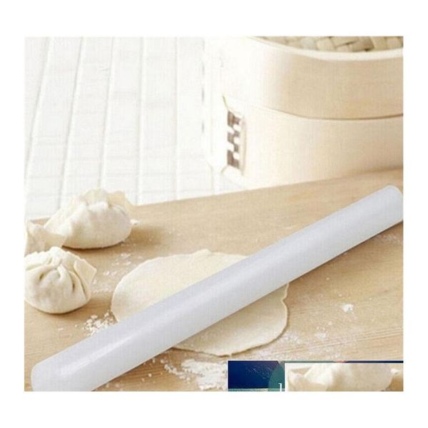 Rolling Pins Geb￤ckbretter Nicht -Stall -Plastikkuchen Roller Teig Bake Cooking Tool Fondant Pin Handwerk 36 cm Drop Lieferung Hausgarten OTD9I