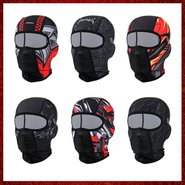 MZZ69 Inverno Caldo Motocicletta Full Face Mask Fleece Moto Balaclava Copricapo da sci antivento Ciclismo Biker Cappuccio Cappuccio Fodera per casco Uomo Donna