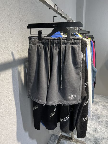 Designer bestickte Shorts gewaschen Pariser Band Fried lockere Shorts für Männer und Frauen