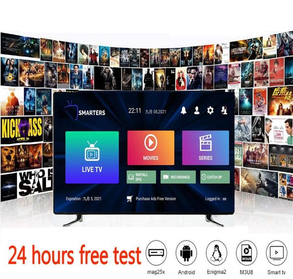 Hot M3 U XXX Teste Grátis ao vivo para Smart TV Parts Reseller Painel de controle Free Test Mega Ott para Android Box TV List VOD