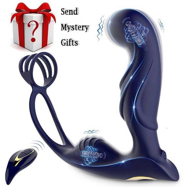 Massager adulto Massager Massager Massager Penis Cazzo Vibratore Plug Butt Plug Testicole Spiluzionatore Eiaculazione Eiaculazione Giocattoli per sesso per uomini