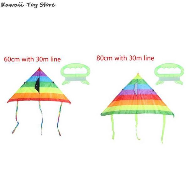 1PC New Long Tail Rainbow Giocattoli volanti all'aperto per bambini Kids The Is Come With 30M Kite String 0110